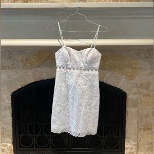 White flower  Lilly Pulitzer dress. Size 0.  Brand new.